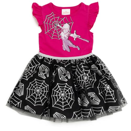 Marvel Spider-Man Ghost Spider Girls Tulle Tutu Dress Toddler to Big Kid