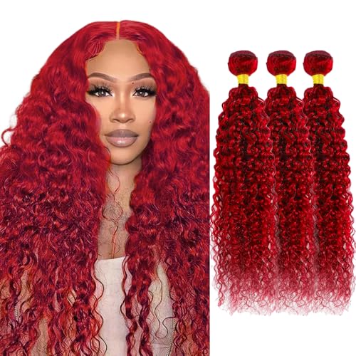 Red Bundles Water Wave Bundles Human Hair 14 16 18...