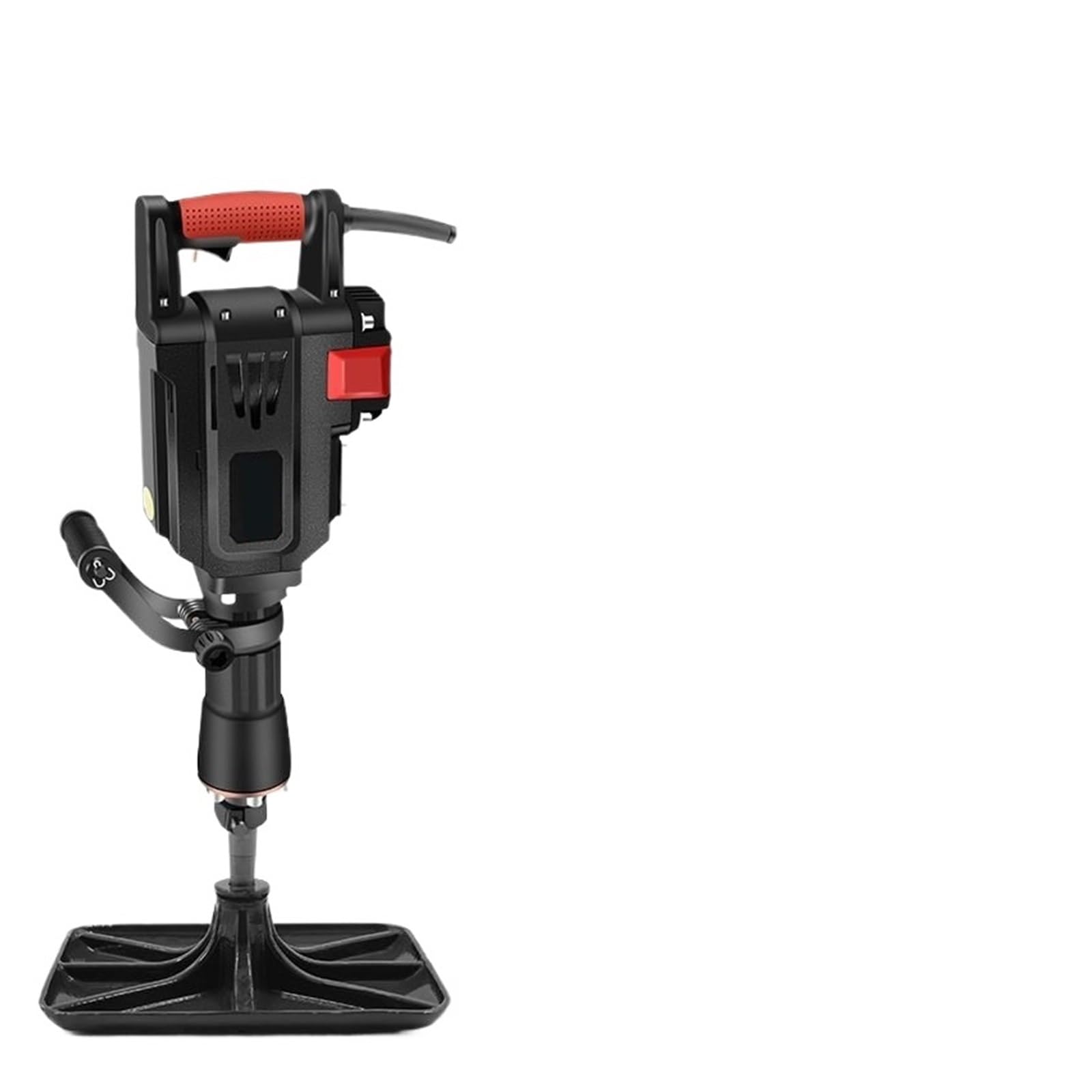 Compactador de Jardín Placa de apisonamiento, Pico Grande de Gasolina, Pala for excavar árboles, cincel Multiusos(Brown)