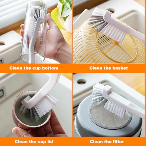 Image of 12Pcs Crevice Cleaning Brush Set, Hard Bristle Gap Cleaning Tools, Multifunctional Brushes for Kitchen, Bathroom, Grout, Sink, Bottle, Teapot, Blender, Window & Car (12pcs)