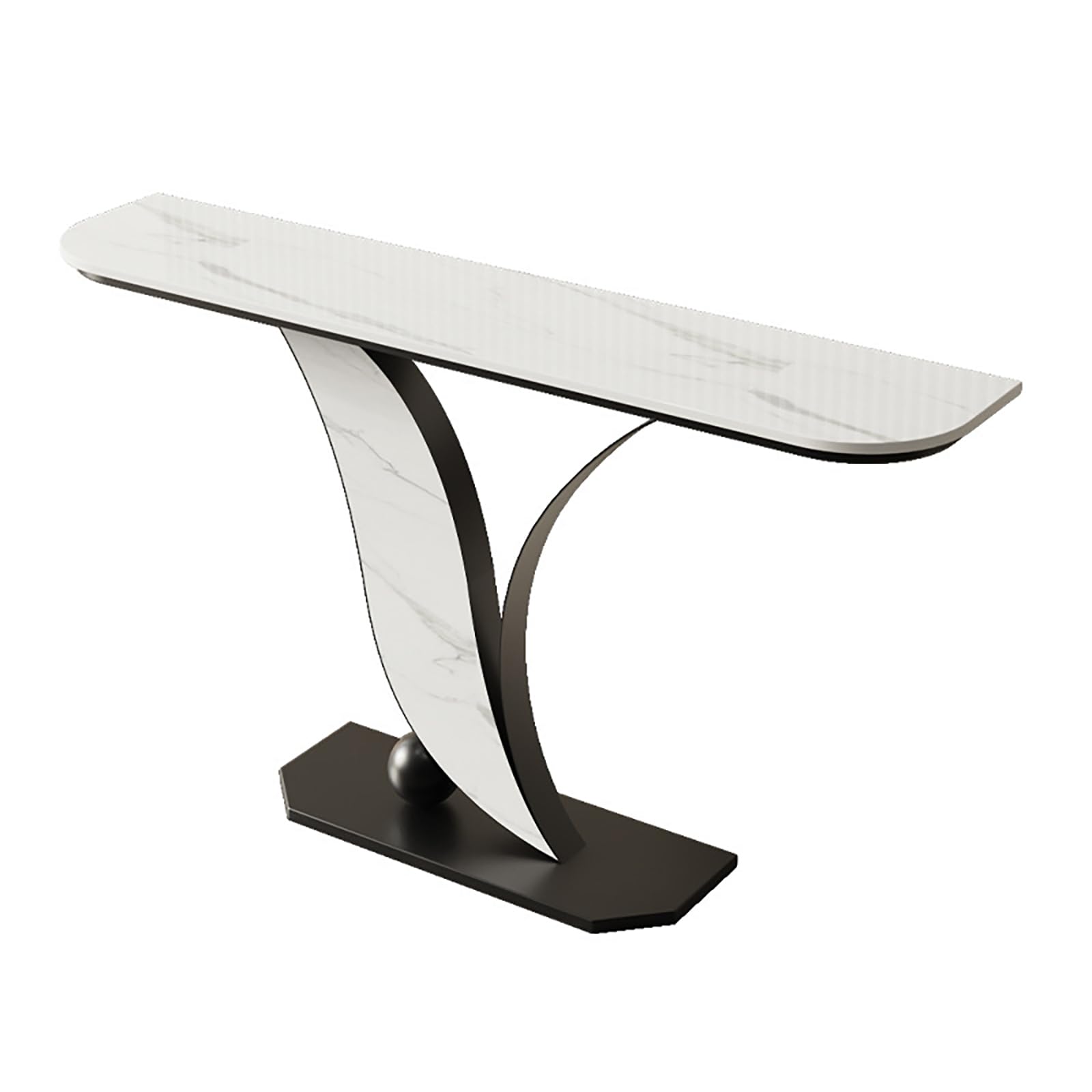 Mesa auxiliar decorativa de pizarra para esquina de escalera y vestibulo