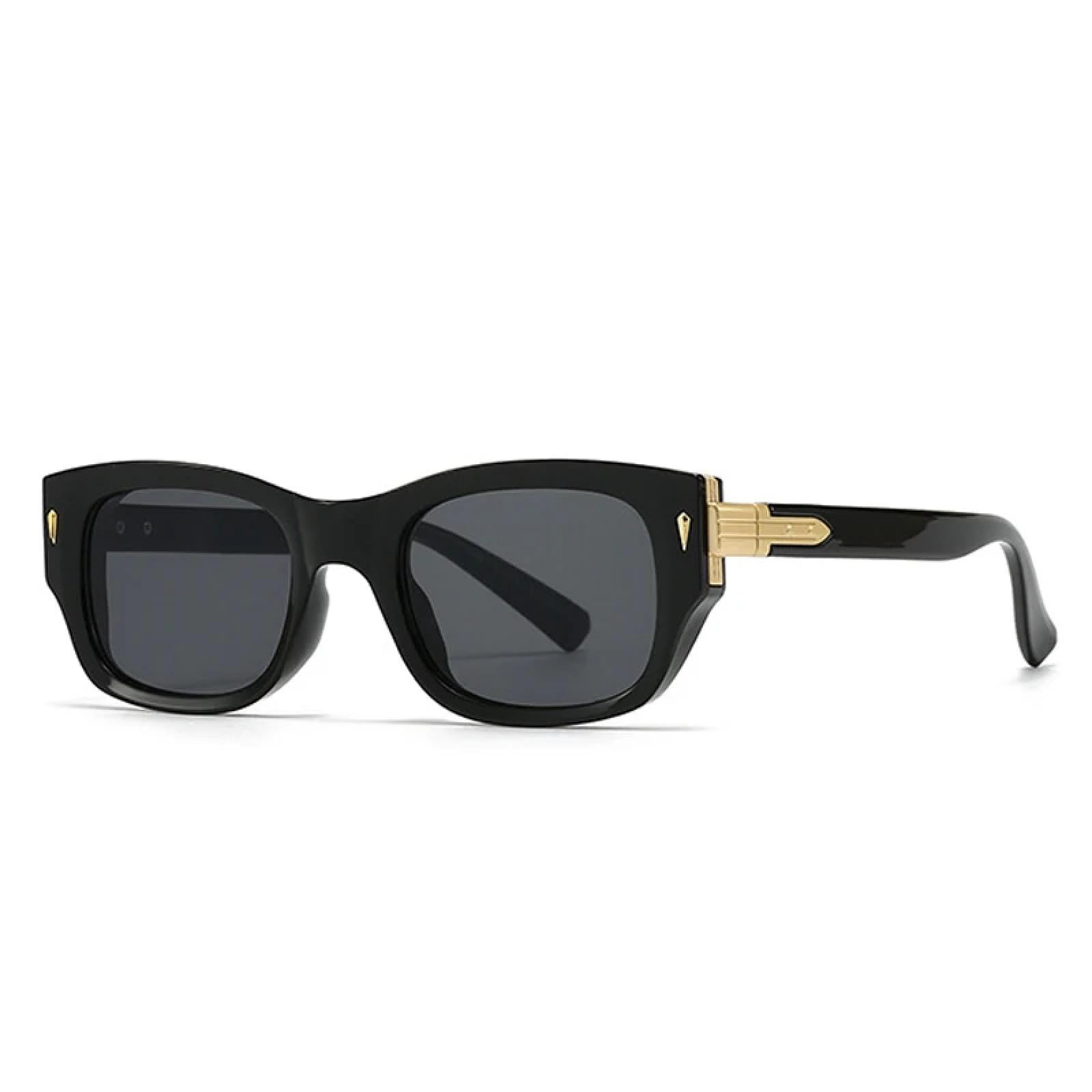 Occhiali da sole Cat Eye da donna, bicolore, retrò, da uomo, con rivetti, sfumati, UV400