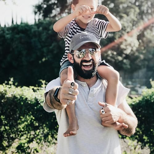 26 Pcs Vintage Silver Punk Rings Set for Men Cool Gothic Chunky Rings Statement Snake Wing Signet Ring Set4