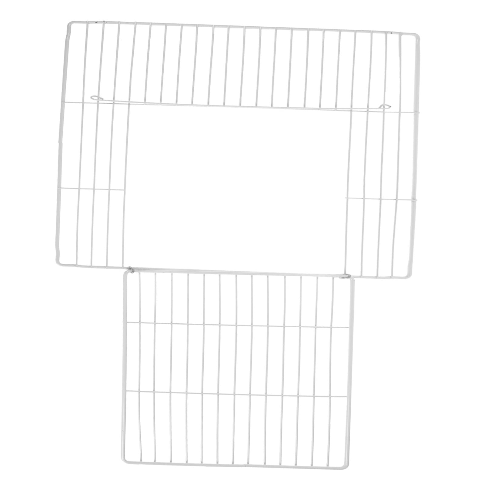 ORFOFE Katzengehege Paneel aus Eisen mit Engmaschigem Gitter und Abnehmbarer Tür 35x35cm Modularer Aufbau für Zuhause und Katzenvilla im Villa Stil