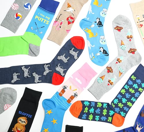 Hot Sox Men's Fun Food and Drink Crew Socks-1 Pair Pack-Cool & Funny Novelty Fashion Gifts2