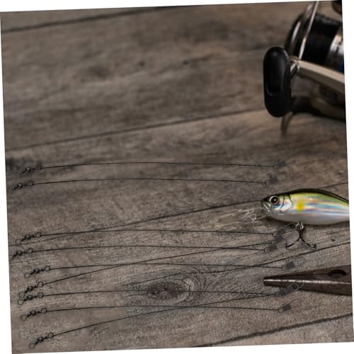 SUPVOX 50 piezas líderes de pesca resistentes de nylon miniatura 4