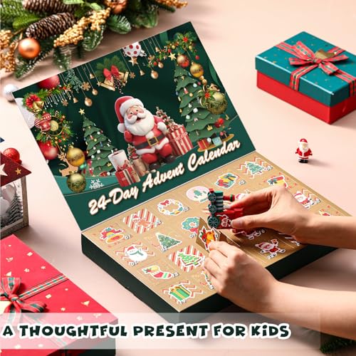 Humyoun 10 Sets Empty Advent Calendars to Fill 24 Days Christmas DIY Advent Calendar 2026 Boxes Xmas Countdown Ornament Bulk Gifts for Adults Family Friends, 13" x 9" x 1.6" by Humyoun - Image 6