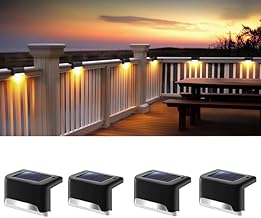 Solar Light Outdoor Garden Lamp, Home Stair Step Lights, Waterproof Balcony Led Solar Powered Deck Lights- (4pic)