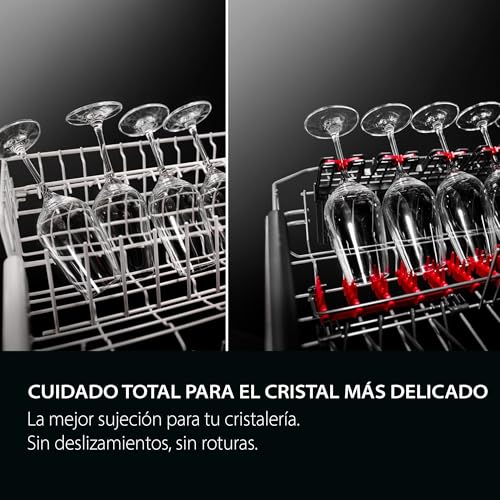 AEG Lavavajillas de Libre Instalación FFB64627ZM, 60 cm, 13 Cubiertos, Sistema AirDry, Display XL, Cesto Quicklift, Programa Auto, Función Extrahigiene, Softspikes, 44 dB(A), Inox, Fabricado en UE - imagen 11