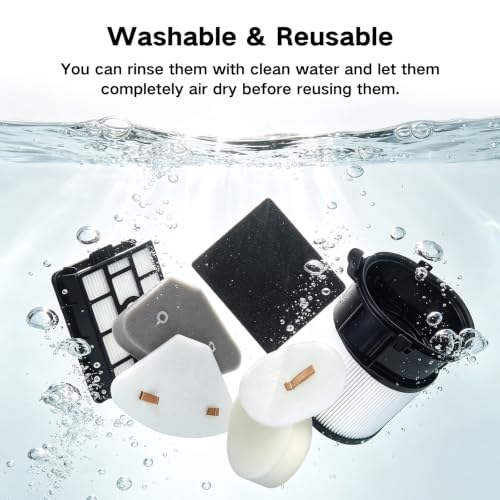Image of Filter Replacement for Shark IP3251, IP3252, IP3253 Cordless Stick Vacuum | 2 Handheld Vacuum Post-motor Filter, 2 Dock Filter, 2 Pre-motor Filter Assembly, 2 Pre-moter Filter 2 Odor Cartridge