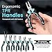 SHALL Mini Pliers Set, 6-Piece Small Pliers Tool Set Includes Needle Nose, Long Nose, Bent Nose, Diagonal, End Cutting and Linesman for Making Crafts, Electronic Repairing & Jewelry with Pouch