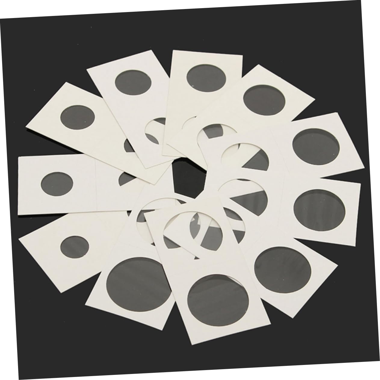 DOITOOL 200pcs Assorted Coin Flips Premium Paper Coin Holders Each for Storage in Boxes and Albums