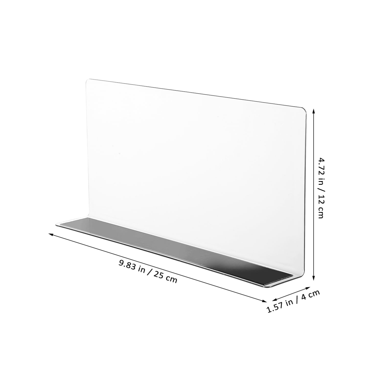 STOBAZA 6 Pack Clear Acrylic Shelf Dividers L-Shaped Closet Shelf Organizer for Clothes Books Hats and Handbags, Multi-Purpose Closet Separators for Bedroom, Kitchen, Office, Bathroom