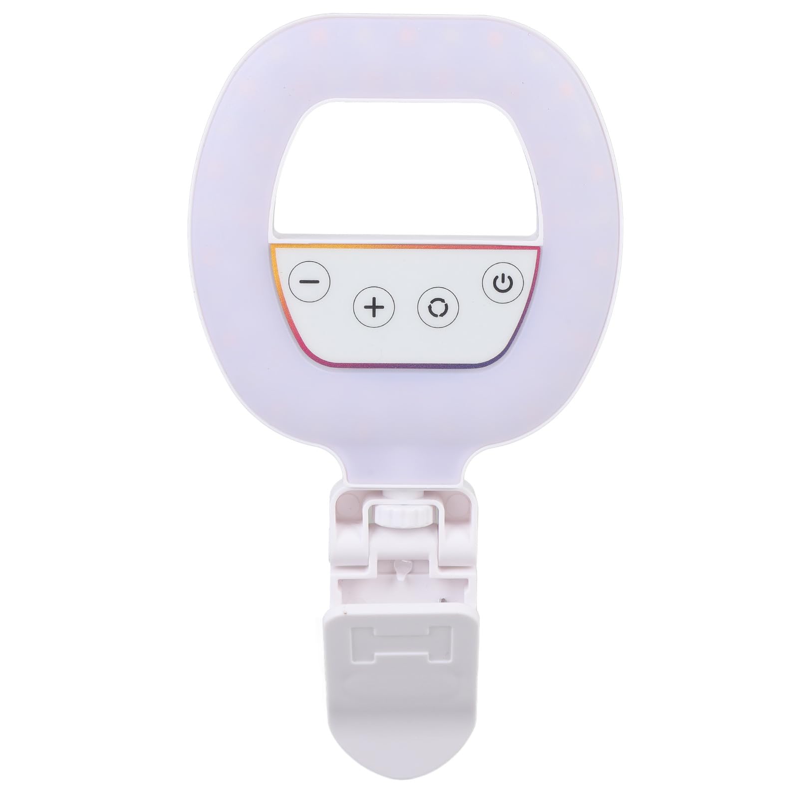 RGB Video Light, 3 Color Temperature 5 Brightness Settings Rechargeable CRI Ra95+ LED Fill Selfie Light with 3 Modes, for Live Streaming
