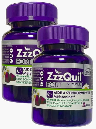 ZzzQuil FORT Sommeil 30 gommes - Dose plus FORTE de