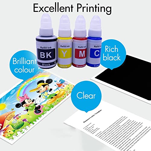 Canon GI 790 Ink Bottles Combo Compatible with PIXMA G1000 G1010 G2000 G2010 G3000 G3010 G4000 G4010 Printer 790BCYM - Image 4