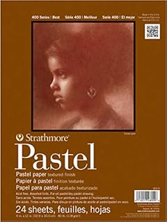 Pro-Art Strathmore Assorted Color Pastel Paper Pad 18 x inch, 24 Sheets