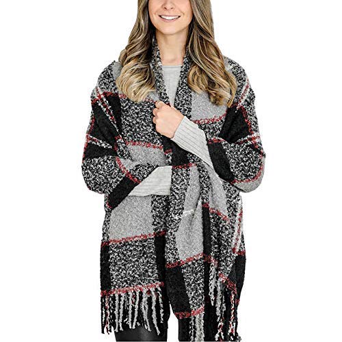 Ladies' Blanket Scarf, 2 Pack