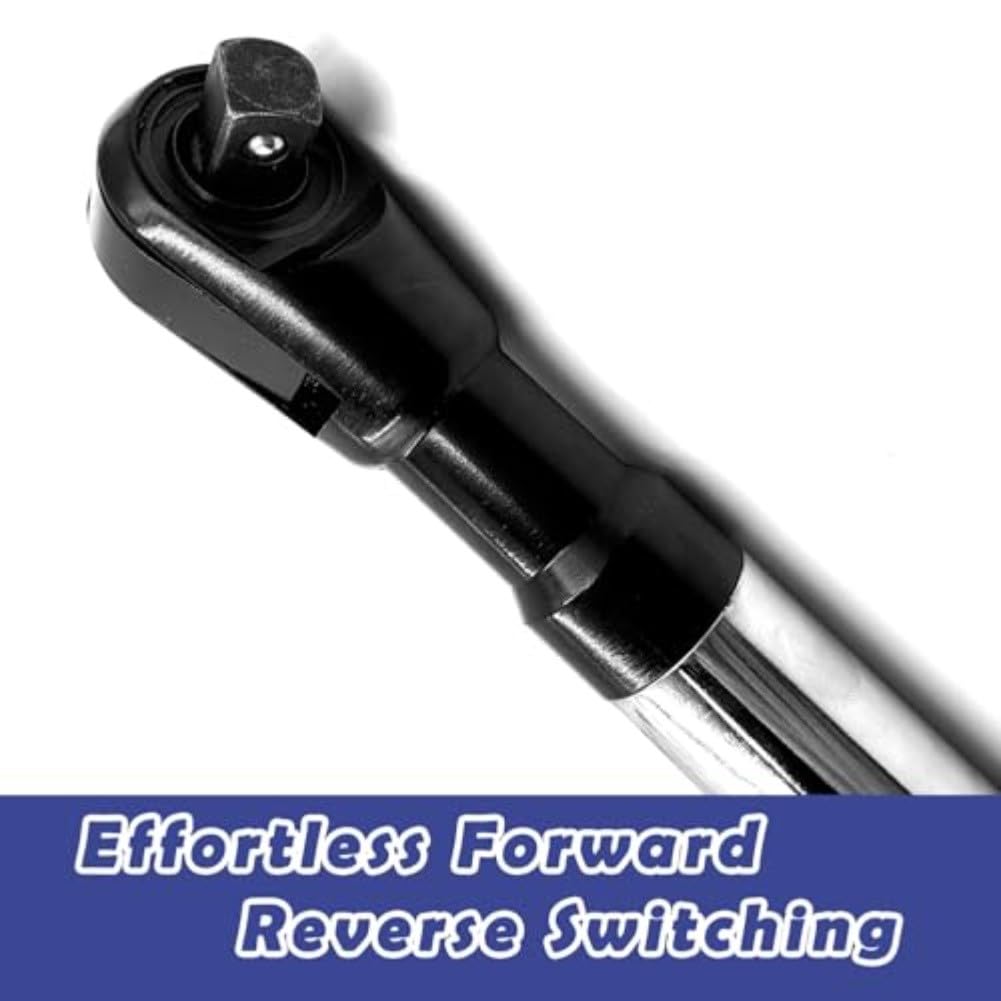 FACAIIO Llave de extensión compensada con junta fija de 12 pulgadas, par eléctrico de 50 pies-libras, para reparación de automóviles y espacios reducidos