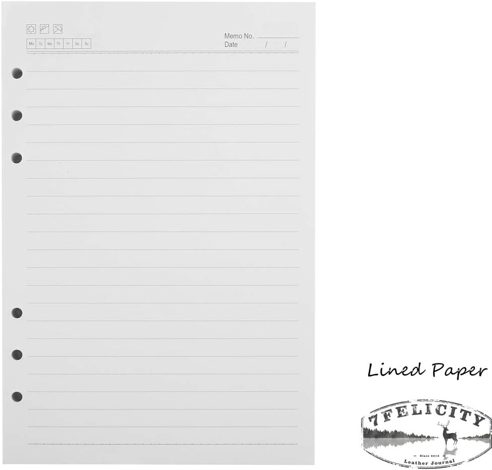 7Felicity Classic Writing Business Notebook Refill for Size 9" x 6.5" (114A) (Refills)