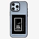 iPhone 16 Plus 用 コレクションカード/写真 見せられる スマホケース - TCGトップローダー＆プロテクトスリーブ対応 (マットブラック, iphone 16 Plus)