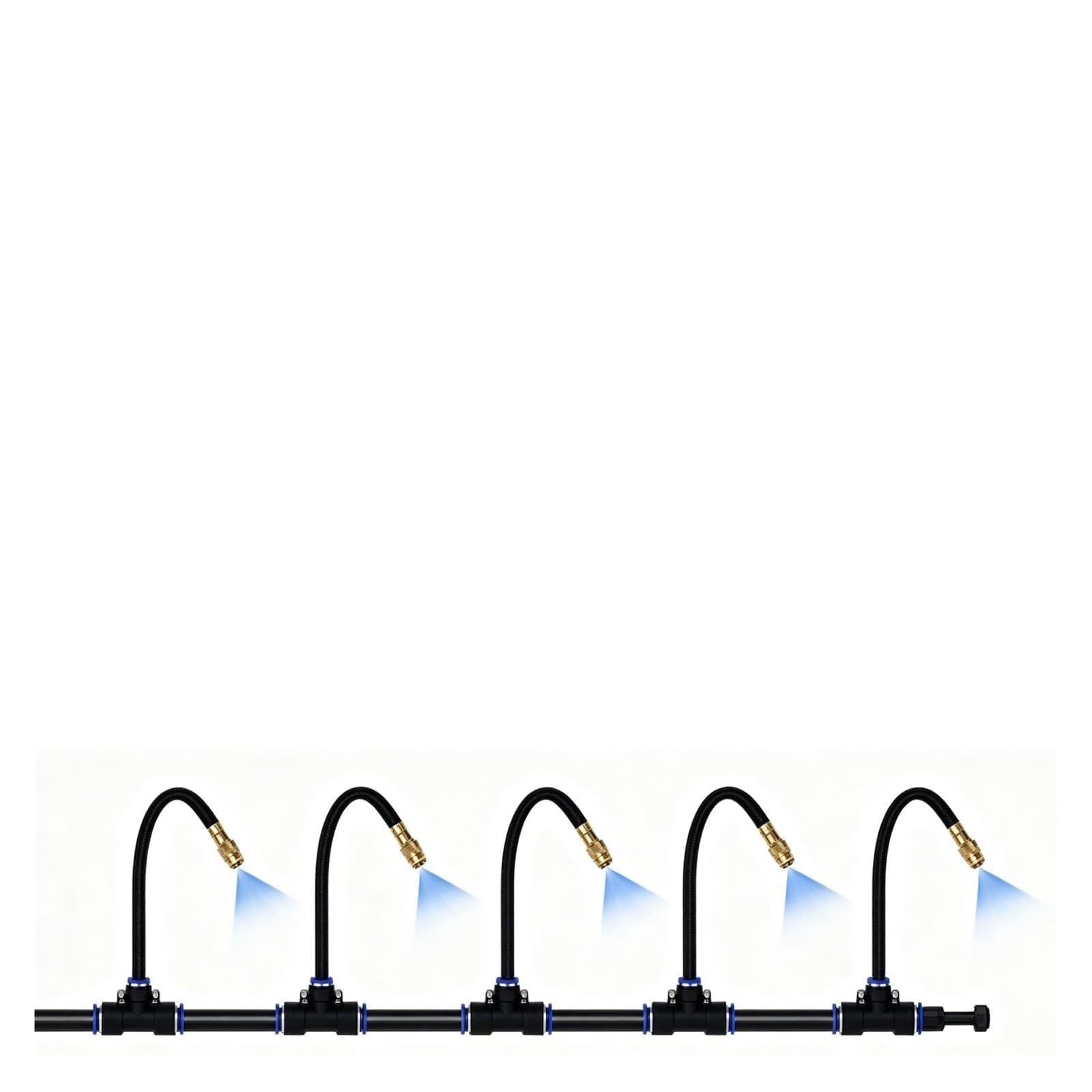 Kit Riego Por Goteo Exteriores Jardin Sistema De Pulverización | Enfriamiento De Jardines, Nebulización En Patios, Humidificación Agrícola, Riego De Caminos, Rieg(40m/1575in/131.2ft)