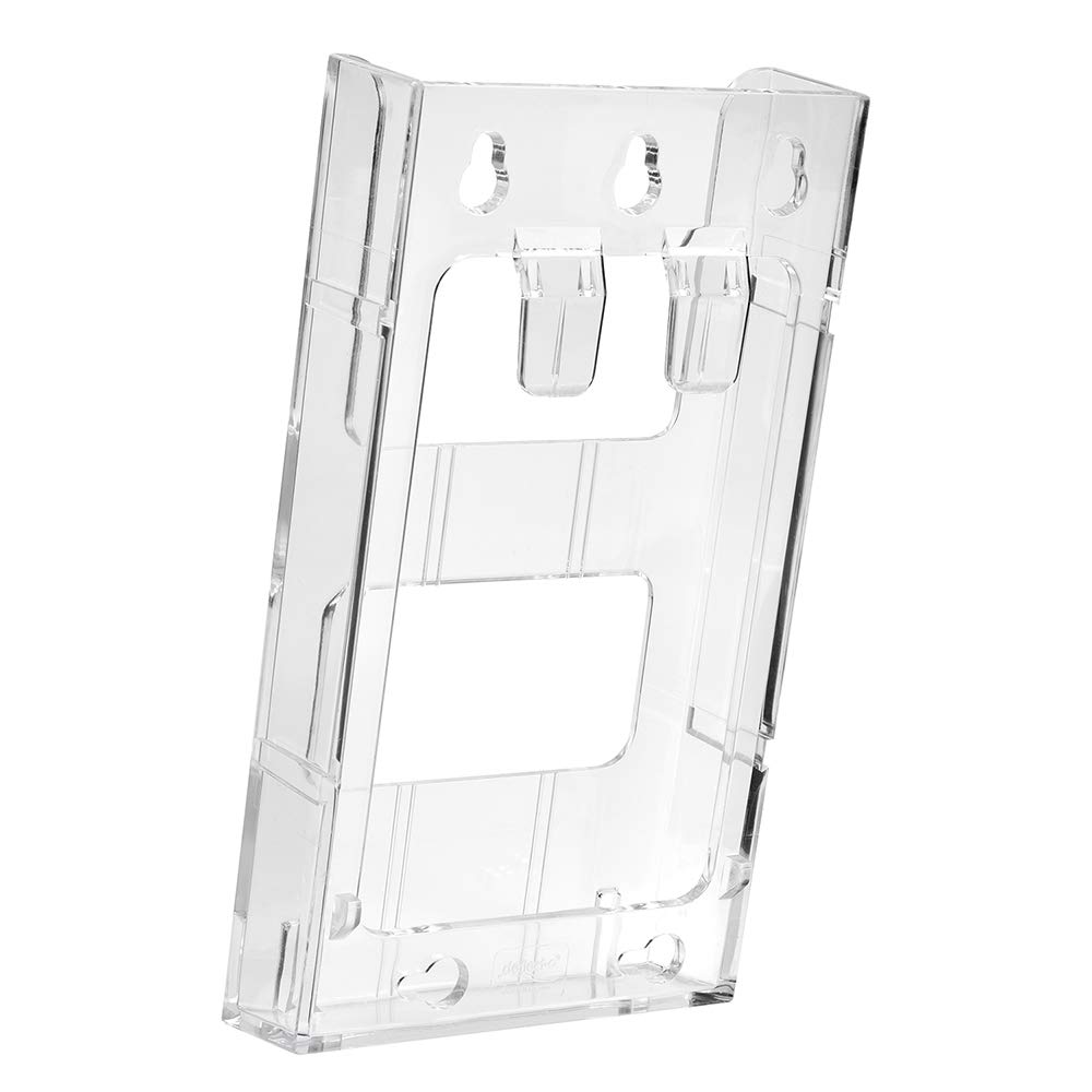 Tischprospekthalter DIN Lang (99x210mm) Hoch / 8 Fächer / transparent