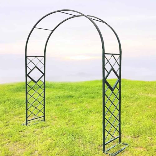 Arceau à rosiers plante grimpante support arche jardin acier blanc