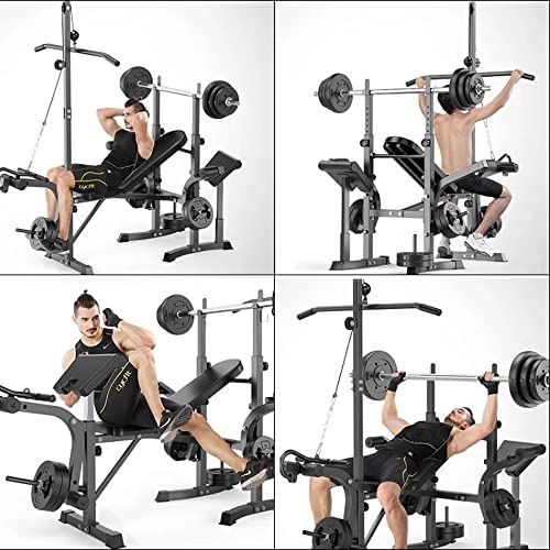 Rigel Olympic Set Adjustable Olympic Weight Bench Set, Foldable Flat Incline Decline Weight Bench With Leg Extension And Leg Curl, Multipurpose Home Gym Weight Lifting Strength Training #TOP3