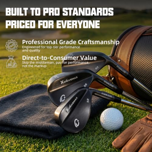 Image of XDriveMax 3-Piece Golf Wedge Set, 52 56 60 Degree, Right Hand