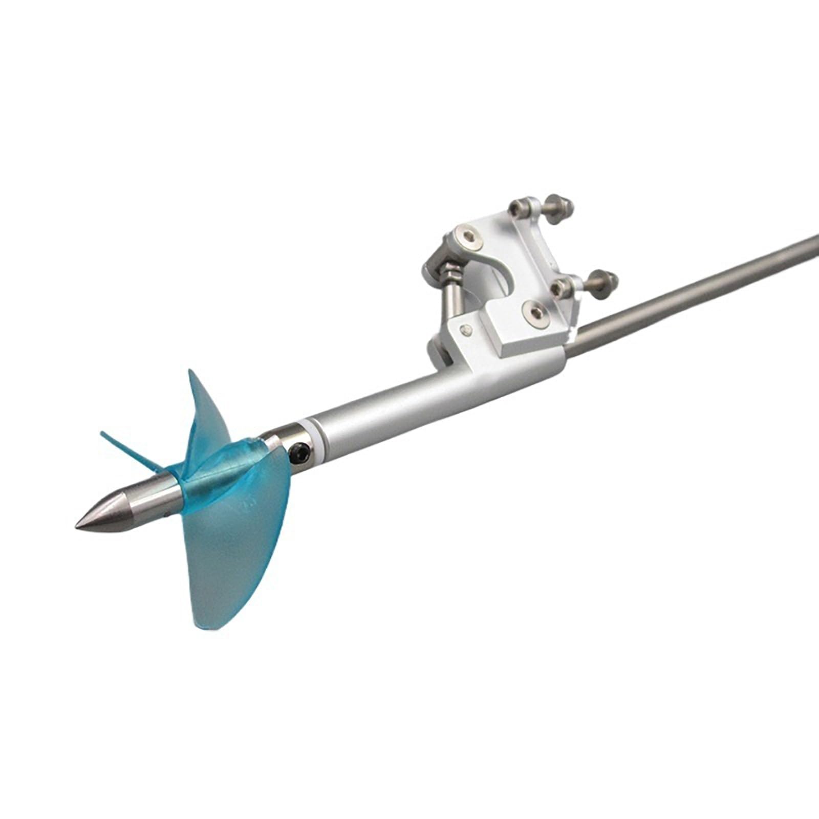 RC-Boot Integrierte Flexwelle 4.76mm Mit Ruderheck - Komplettset Für Schiffsmodell (400mm Welle + Messingrohr Festspitze 85mm + Propeller 55mm)(Reverse axis)