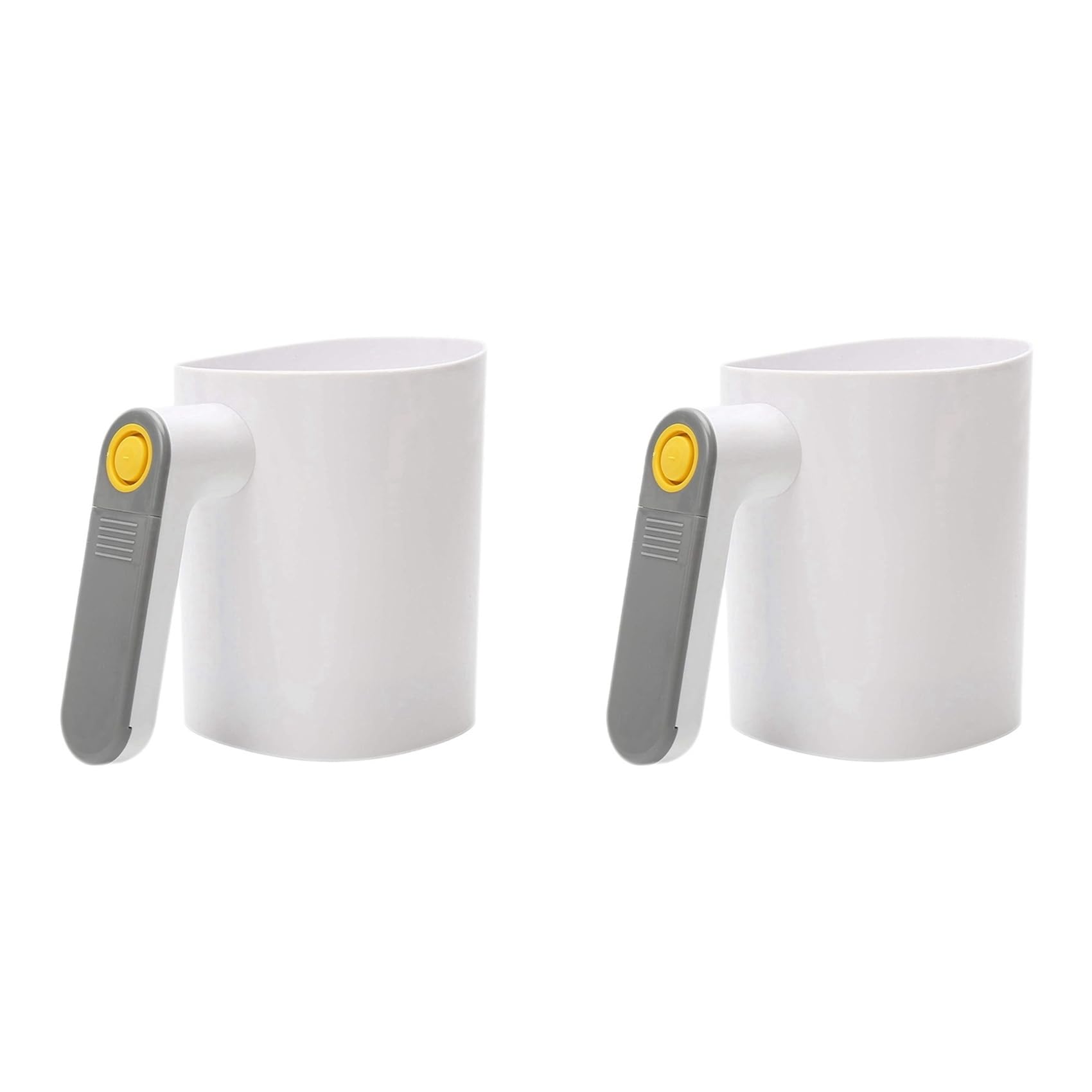 Vjsujehgy 2X Handheld Electric Flour Sieve Icing Sugar Powder Stainless Steel Flour Screen Cup Shaped Sifter