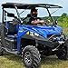 SuperATV Scratch Resistant 3-in-1 Flip Windshield for 2013-2019 Polaris Ranger XP 900, XP 900 Crew UTV, 3 in 1-Full, Half, or Vented Positions, 1/4