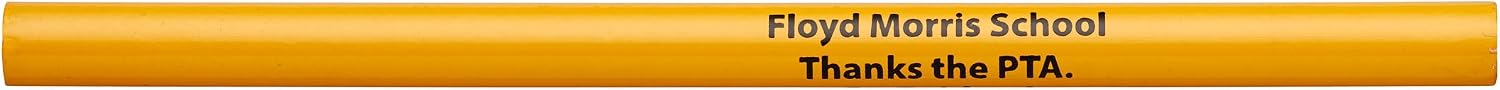 Pencil Guy Personalized Imprinted Untipped Jumbo Pencils Yellow 72 to a box