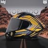 Steelbird SBA-11 Tornado Red Reflector ISI and DOT Certified Full Face Graphic Helmet for Men