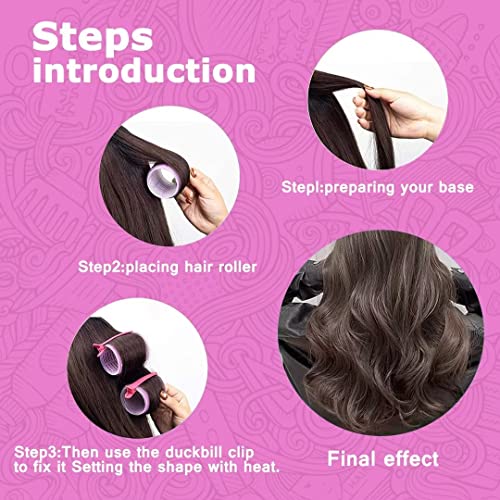 Hair Roller Sets,Self Grip 12 Pcs,Salon Hair Dressing Curlers,Diy Hair Styles,Heatless Hair Curlers, Hair Rollers For Long Hair Medium Hair Short Hair,Lazy Hair Curle,Hair Rollers With Clips,Sungenol 2 Sizes Hair Rollers In 1 Set #TOP5