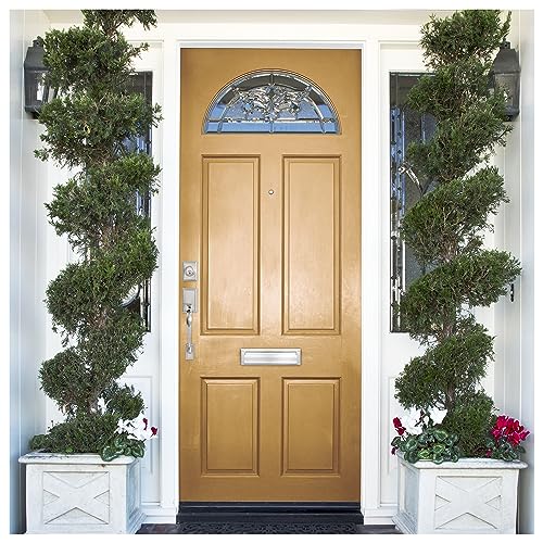 "Nuk3y Solid Brass Mail Slot with Sleeve (Satin Nickel, 13"" x 3.625"")"