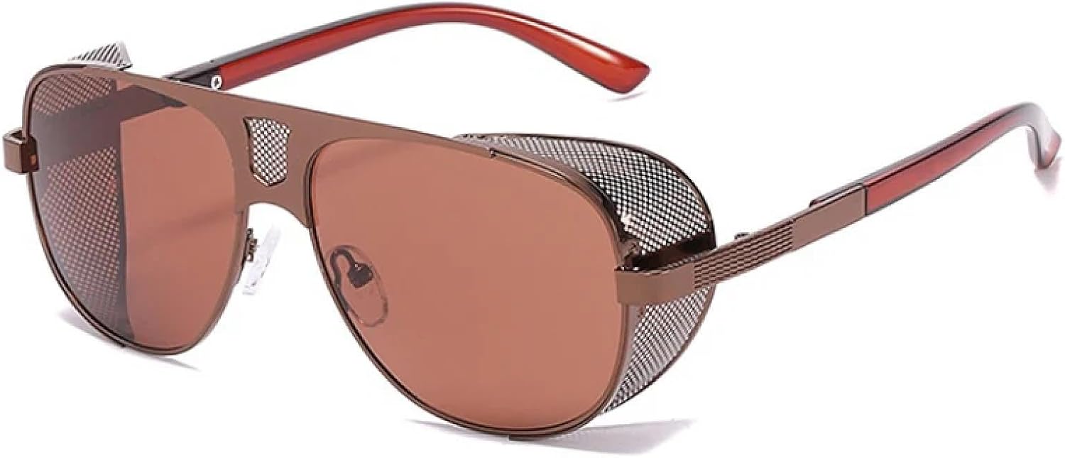 Sunglasses Men Fashion Metal Punk Sun Glasses Women Luxury Retro Steampunk Eyewear