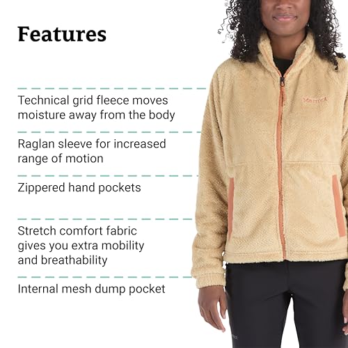 Image of MARMOT Women's Homestead Full-Zip Jacket - Blanket-Soft High-Pile Sherpa Fleece
