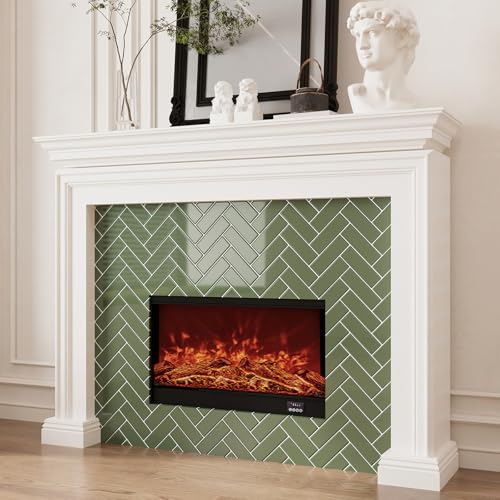 VEELIKE Olive Green Peel and Stick Tile Backsplash Herringbone Peel and Stick Backsplash for Kitchen Bathroom Walls 6 Sheets Green Peel and Stick Tile Waterproof Stick on Backsplash Tiles 12''x12'' by VEELIKE - Image 7