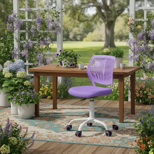 Chaise de relaxation pivotante à 360 ° roues polyuréthane jardin - 2