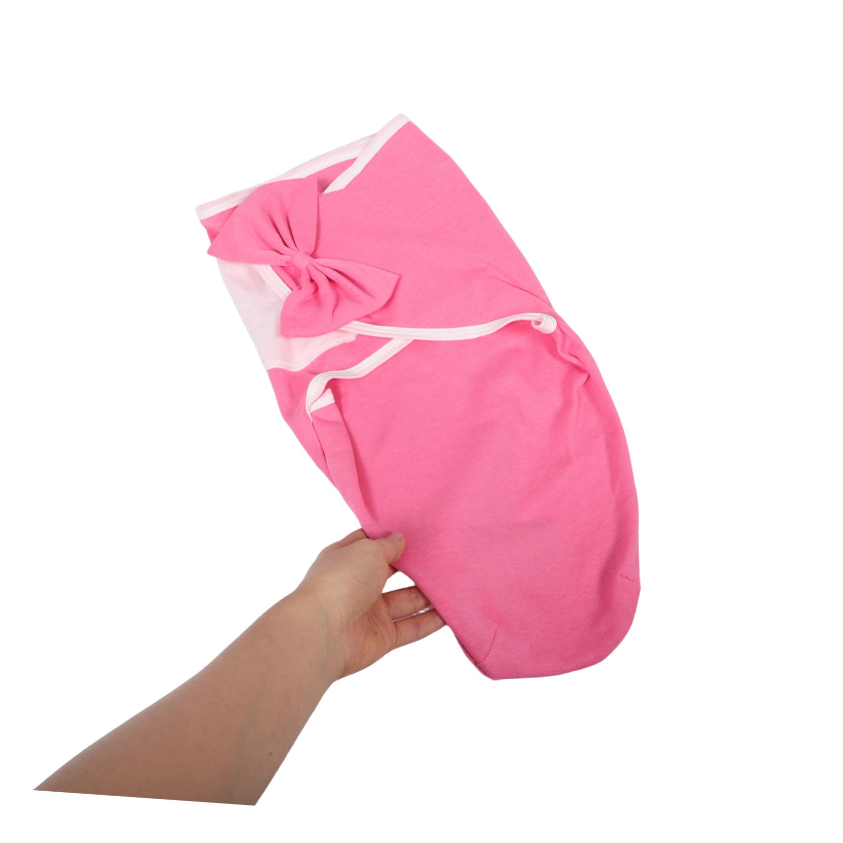 BESTonZON Couverture D’emmaillotage Bébé Fille Nœud, Lot de 3 Set de Sets
