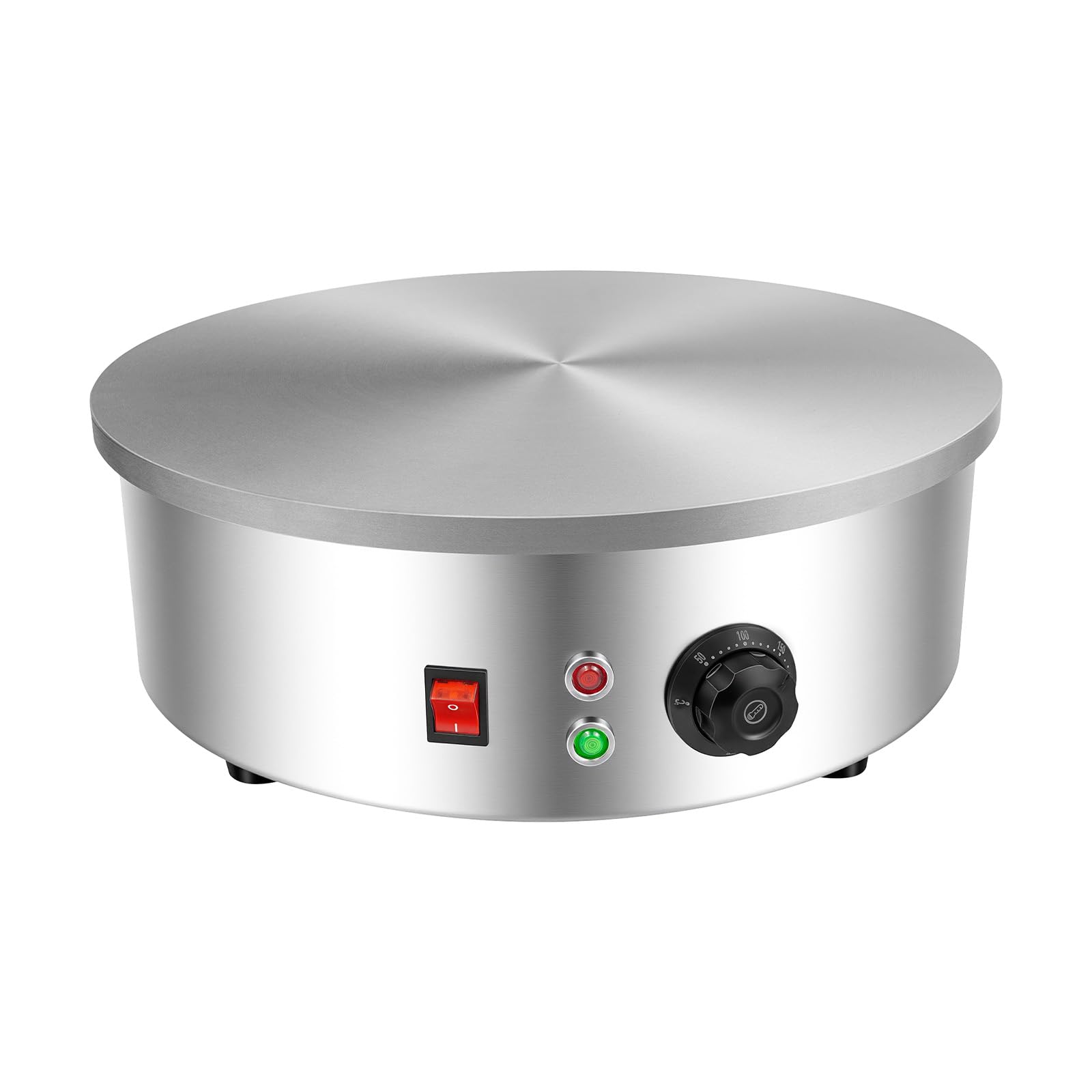 Máquina para crepes de 3000 W, máquina para hacer crepes y hacer crepes, incluye raspador