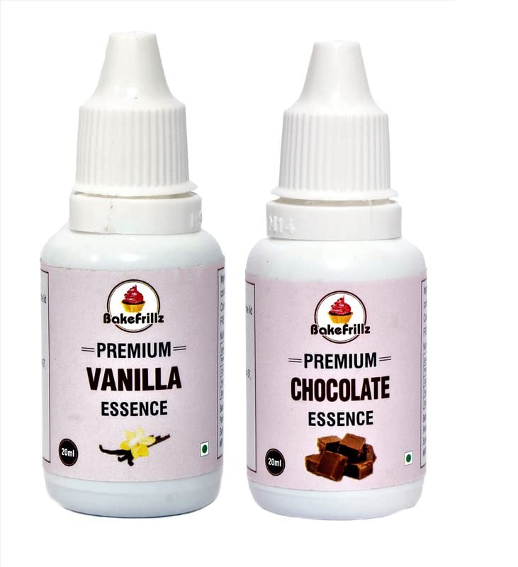 Bakefrillz Food Flavour Essence - Vanilla and Chocolate (20 ml x 2) (B09WJ2R9K9) Amazon Price History, Amazon Price Tracker