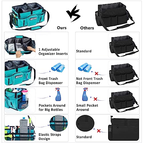 Bolsas de limpieza para proveedores de servicios domésticos con compartimentos amplios 7