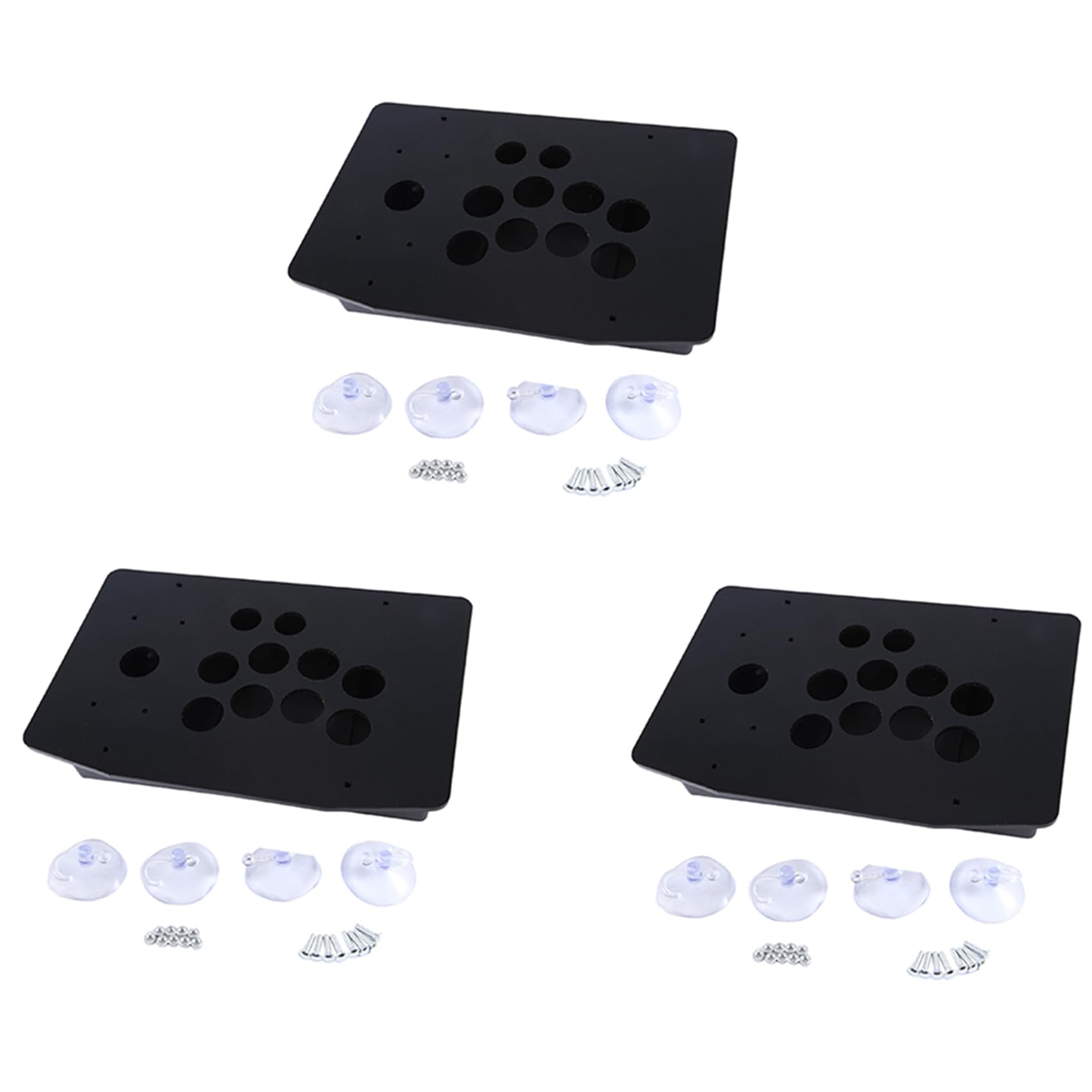 3X La del Pannello Acrilico per Joystick per Macchine da Gioco DIY può Essere Installata con Il Pulsante del Joystick per Videogiochi retrò