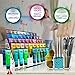 JKB Concepts Paint Organizer & Brush Holder Set. 6 Support Bead Options. Thick, Durable, Crystal-Clear Acrylic with Diamond-Polish Finish. The Original Acrylic Paint Storage Organizer. R