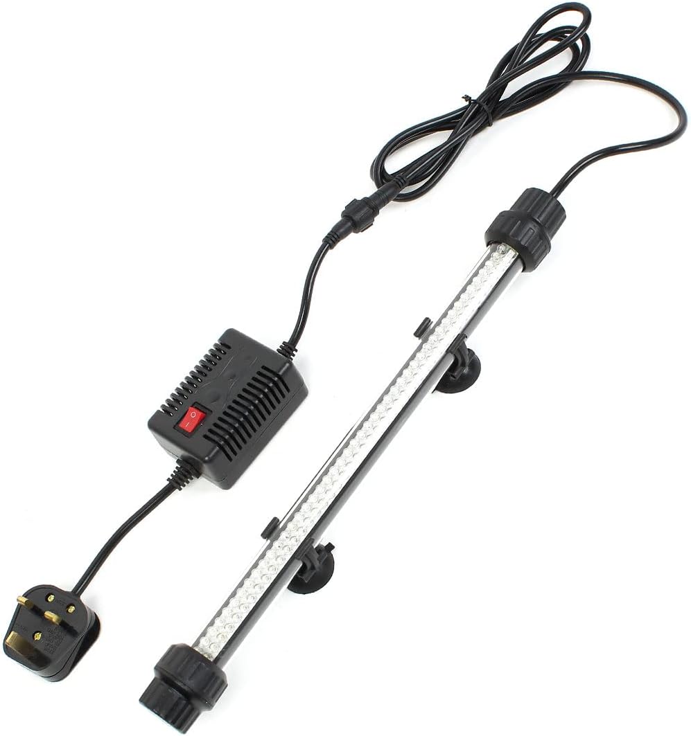 UK Plug AC 220-240V 3W 92 LEDs Aquarium Submersible Light Lamp White (id: 607 a5a e0d 501 ba6