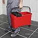 RUBICLEAN Triple SuperPro Grout Bucket System – Lightweight, Durable Washboy with 3 Spiral Rollers, 5.3 gal Capacity, Wheels, and Carry Handle – Ideal for Tile Installation and Cleaning