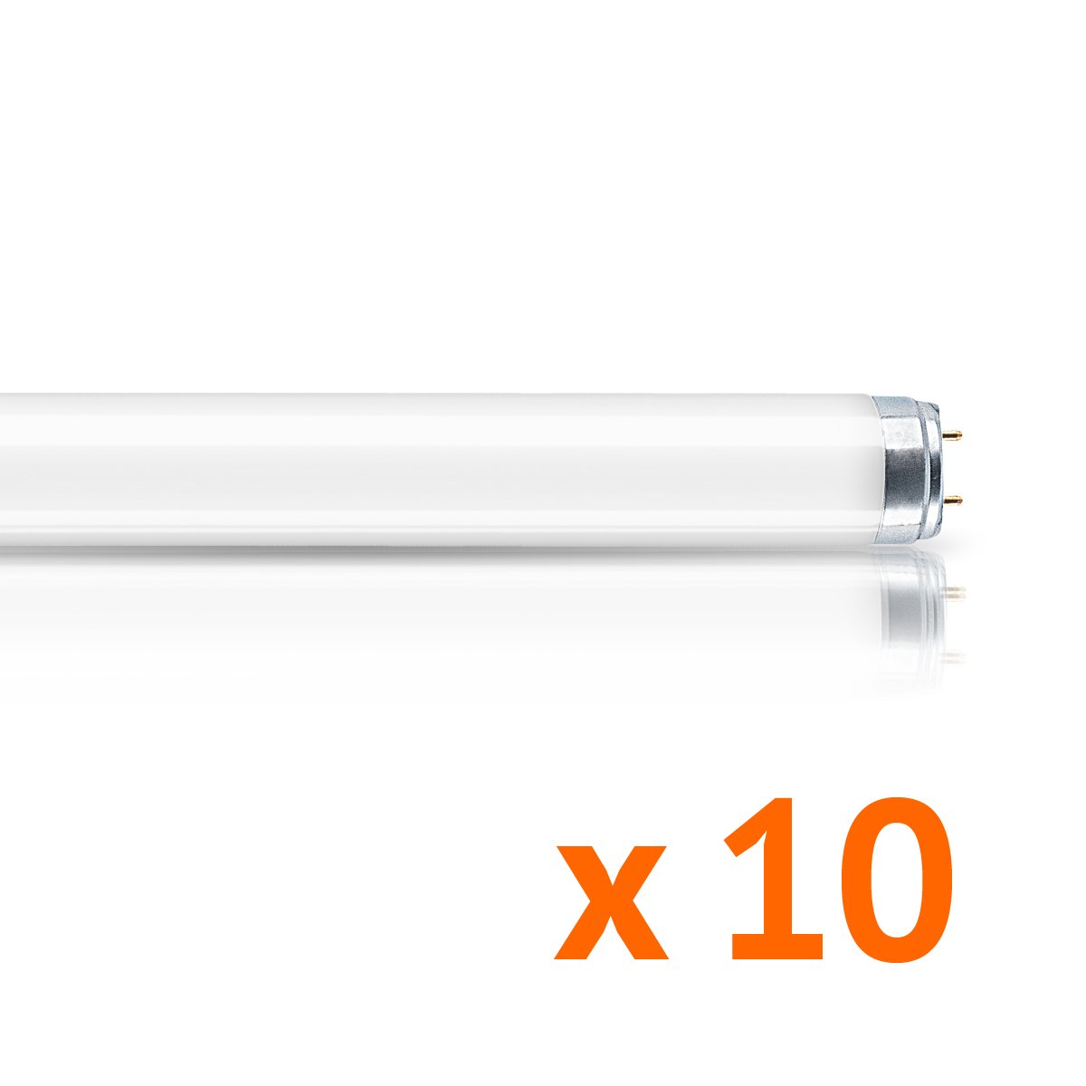 Osram Tubo Fluorescente LUMILUX T8 regulable G13/36 W, neón (120 cm de longitud, luz fría - 4000 K, 10 unidades)